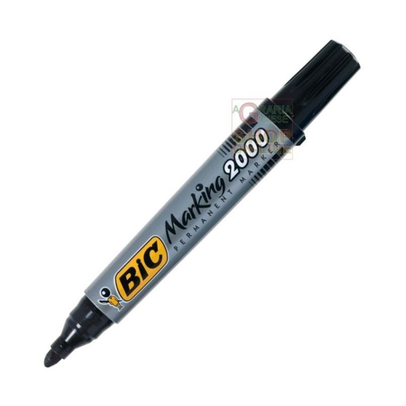 Marker permanent, negru, varf rotund BIC