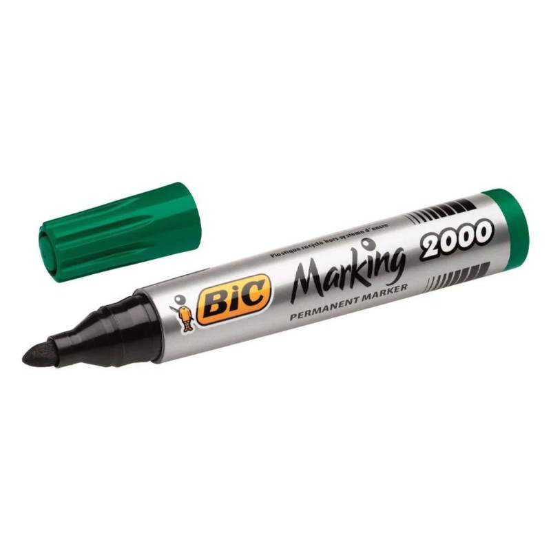 Marker permanent, verde, 1.7 mm, BIC