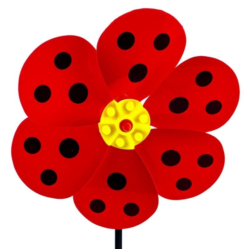 Morisca de vant, floare cu buline, diametru