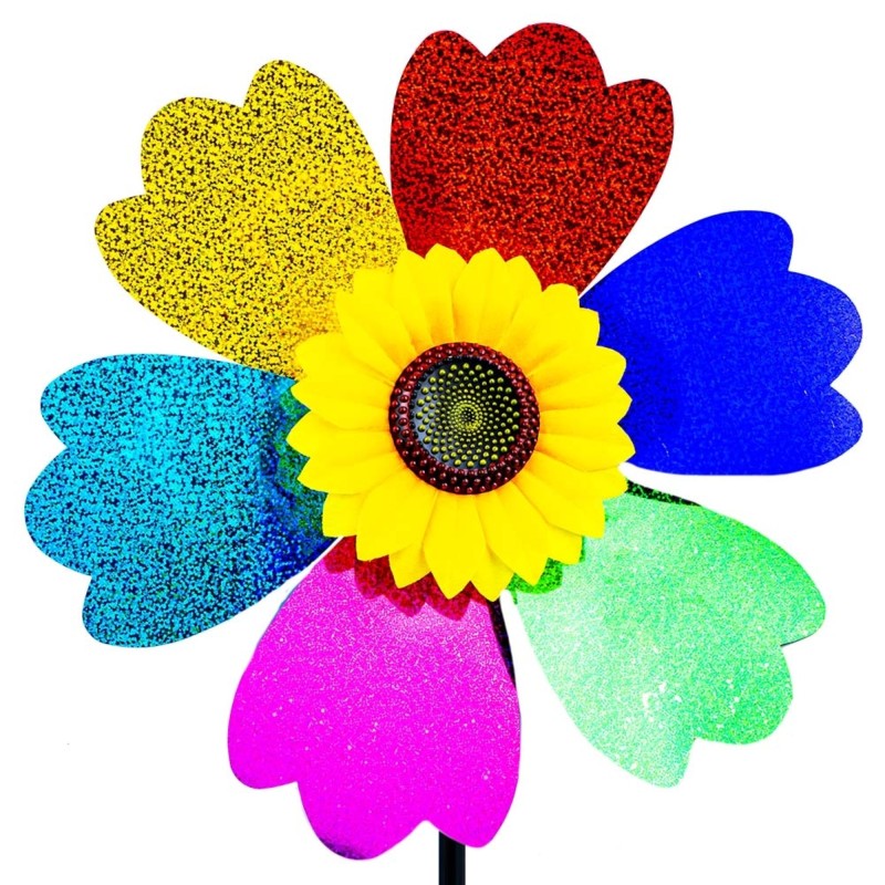 Morisca de vant, floarea soarelui, glitter