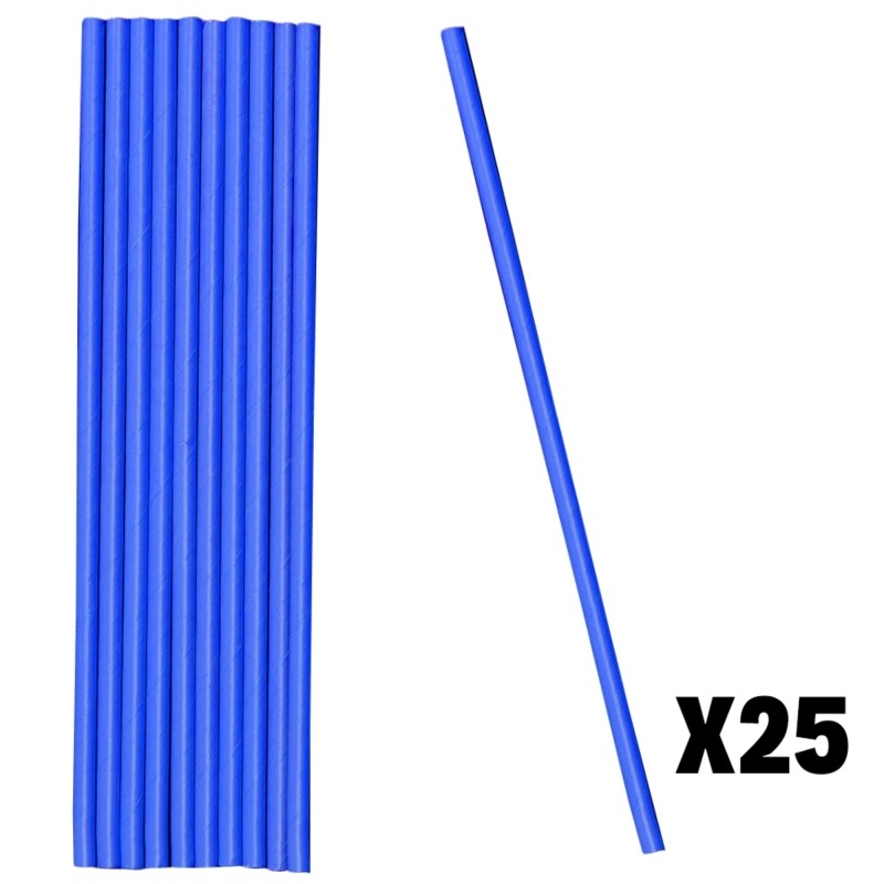 Paie din hartie, albastru, 25 buc/set