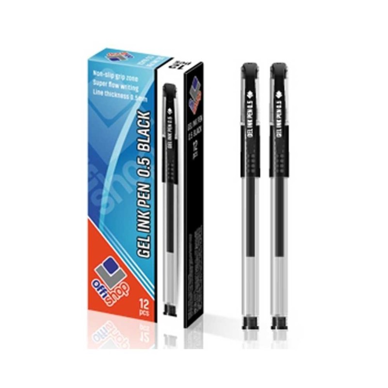 Pix OFFISHOP, cu gel, 0.7 mm, negru