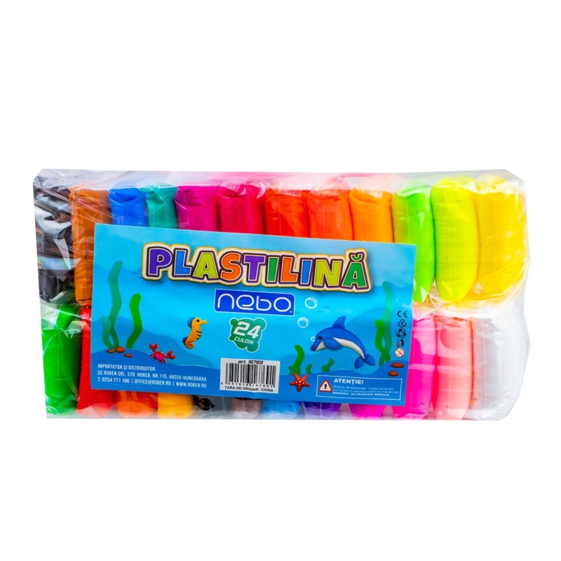 Plastelina, 24 culori
