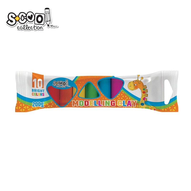 Plastelina S-COOL, 10 culori