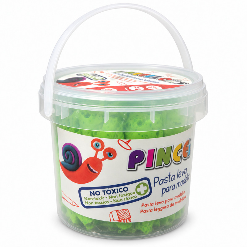 Plastilina Aerata Pincello 400 g, Verde Deschis, Galetusa
