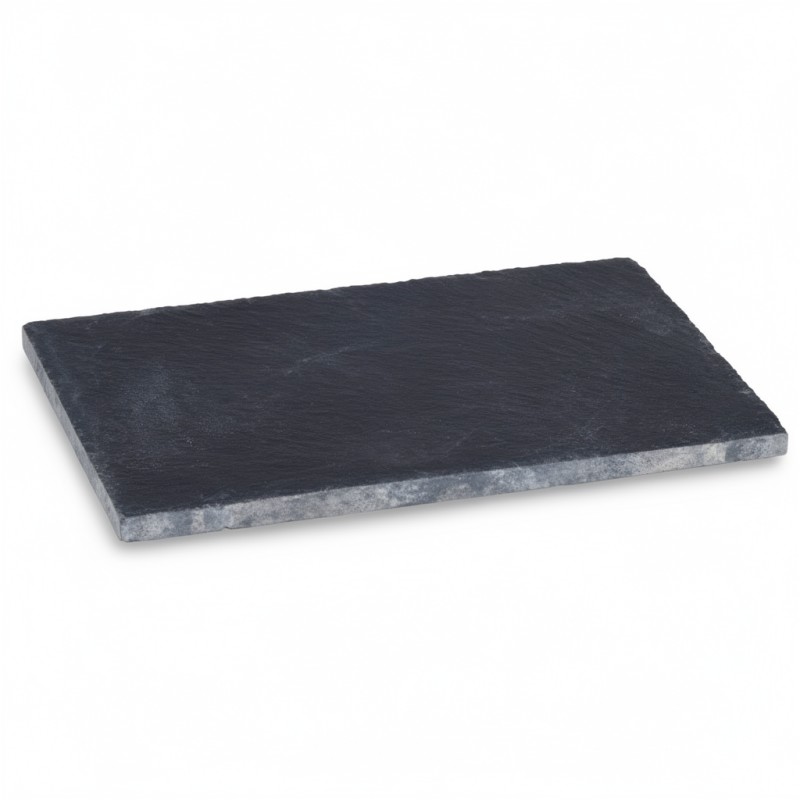 Platou Dreptunghiular din Ardezie Neagra 15 x 10 cm