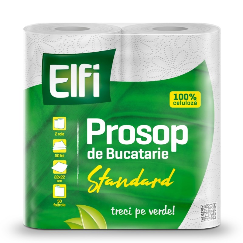 Set de 2 Prosoape de Bucatarie Elfi, 2 Straturi, 50 foi / rola
