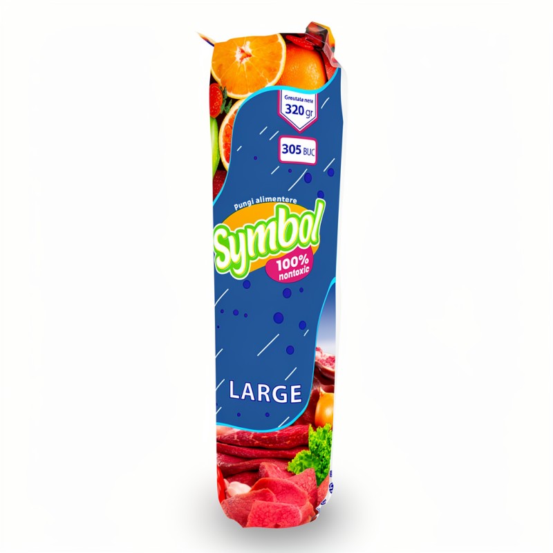 PUNGI ALIMENTARE - 3 KG | 37,1 x 28,3 CM | 305 BUC / ROLA