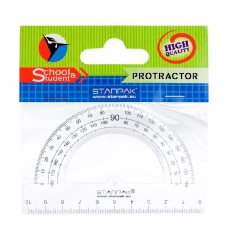 Raportor, 180 grade, 10 cm, Starpak