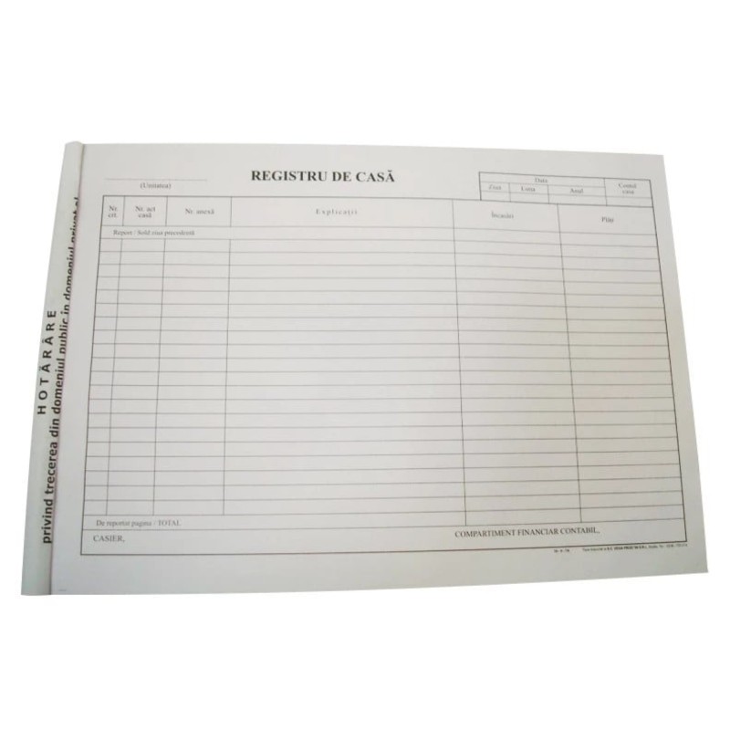 Registru de casa, A4, 100 file