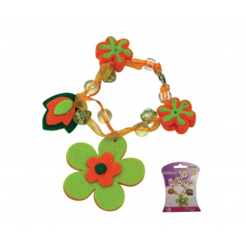 Set creativ bratara cu flori, Daco