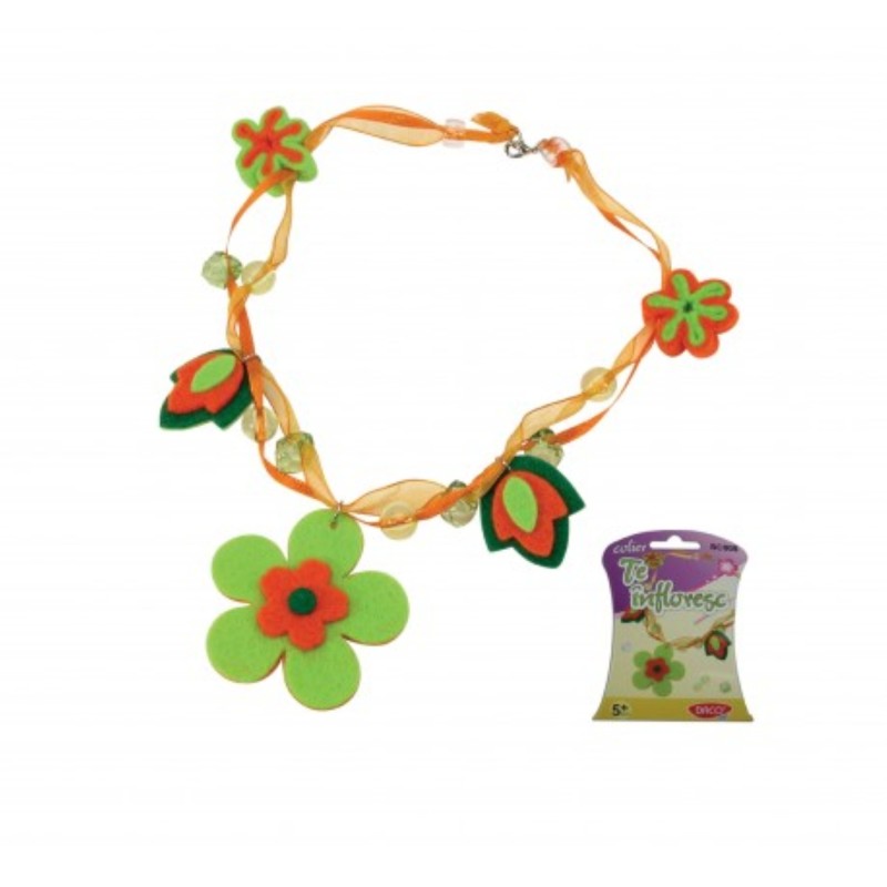 Set creativ colier cu flori, Daco