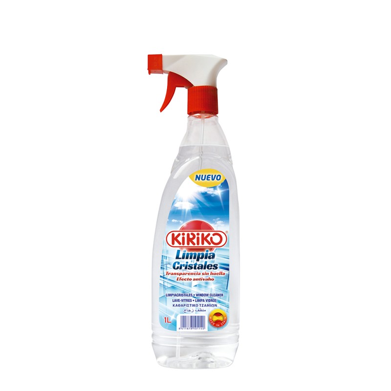 Spray Transparent pentru Curatat Geamuri, 1L, Kiriko