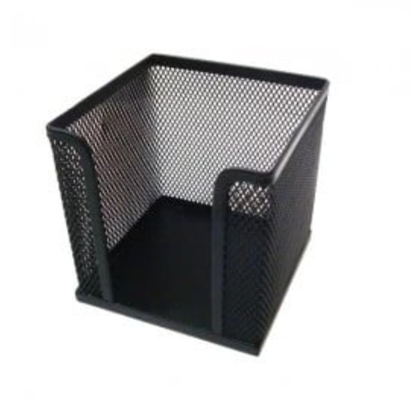 Suport metalic pentru cub de hartie, negru