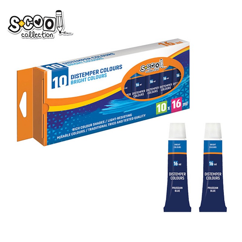 Tempera S-COOL, albastru inchis, 16 ml