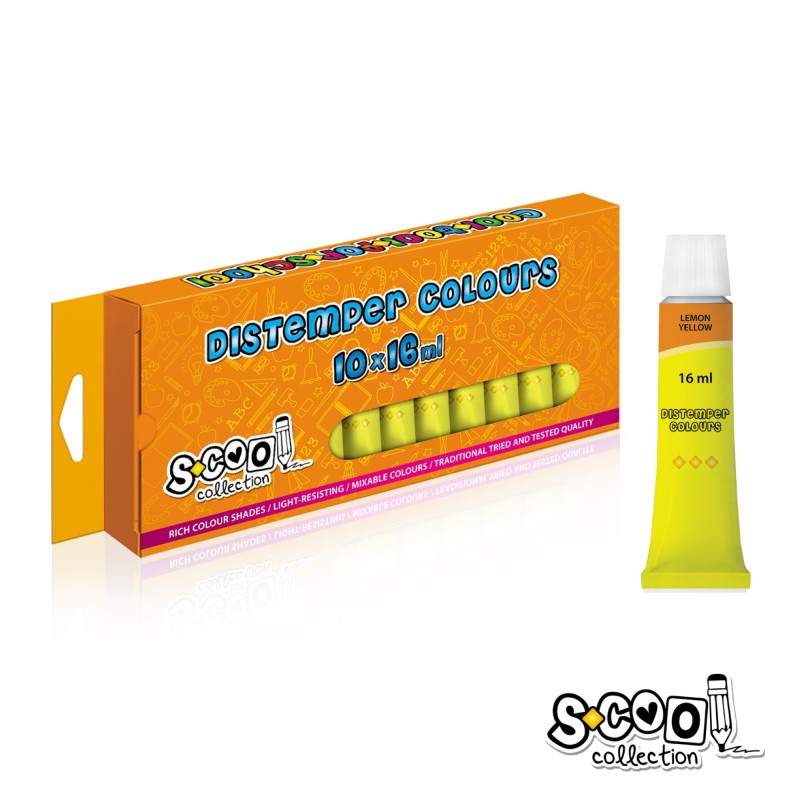 Tempera S-COOL, galben lamaie, 16 ml