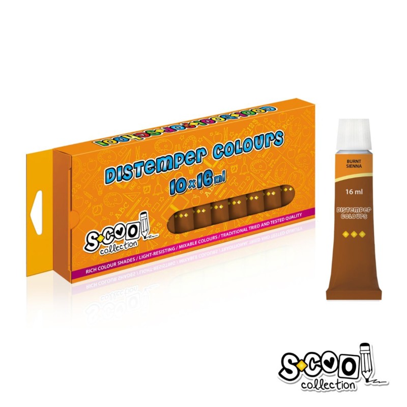 Tempera S-COOL, maro, 16 ml