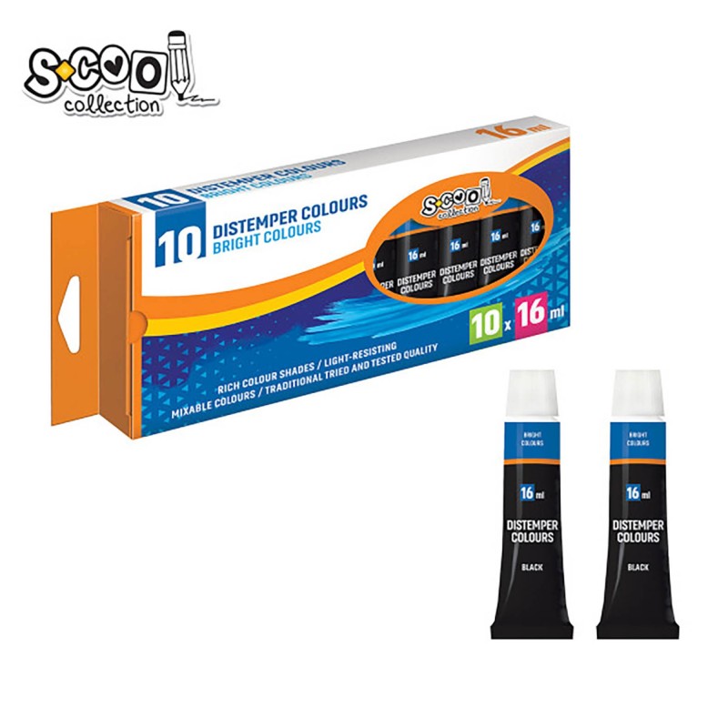 Tempera S-COOL, negru, 16 ml
