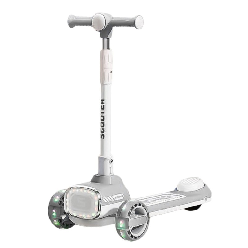 Trotineta cu LED, cu roti silicon