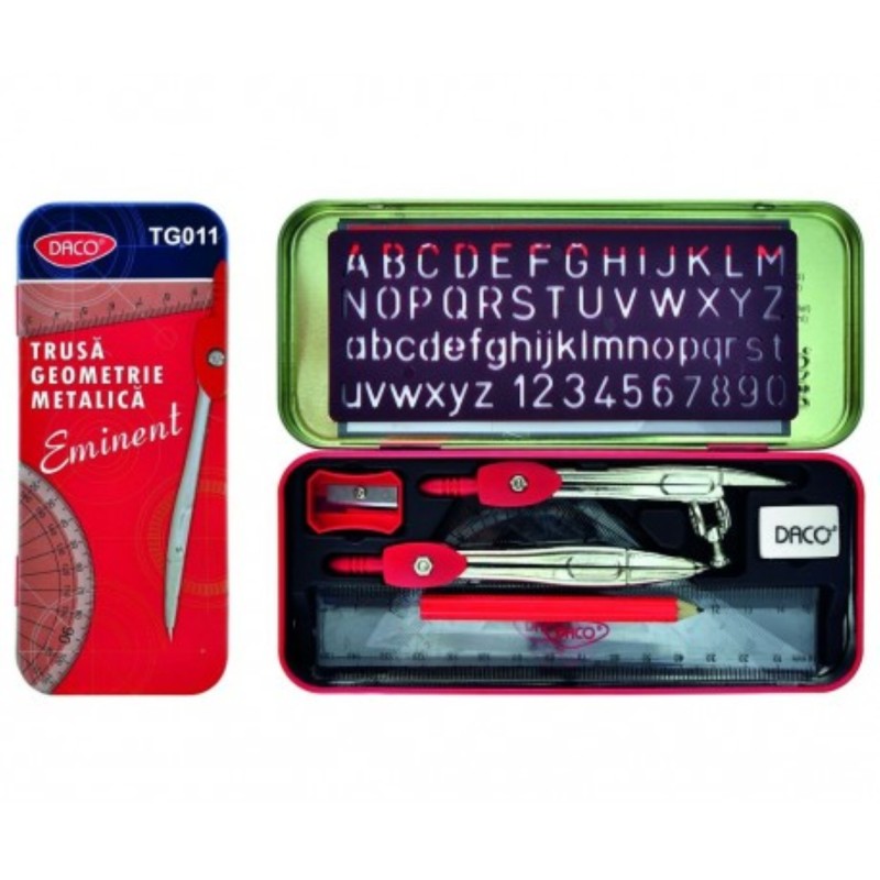 Trusa geometrie, metal, Daco